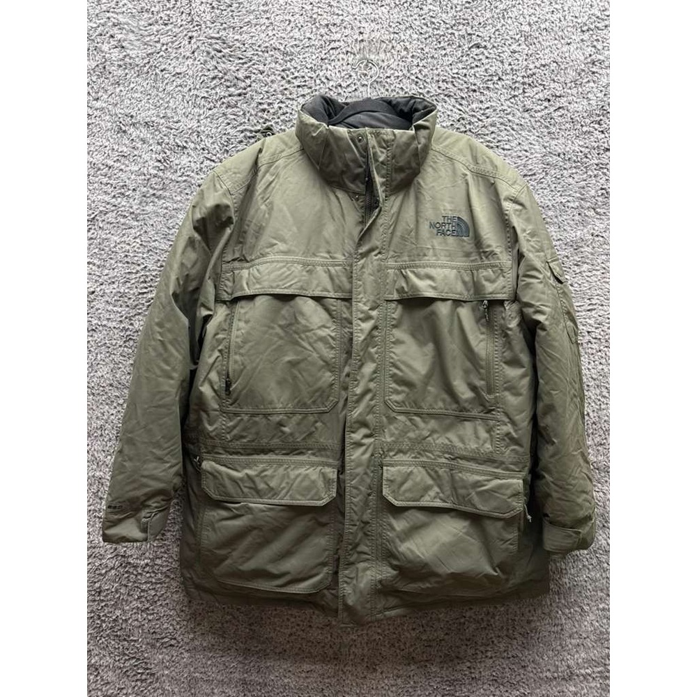 Vintage The North Face 550 Hyvent‎ Goose Down Parka Jacket Green Mens Size XXXL